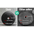 2x5kg Rubber Coated Weight Plates 31mm Barbell Home Gym Set