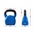 Everfit 16kg Kettlebell Cast Iron Neoprene Coated Flat Base Home Gym Blue