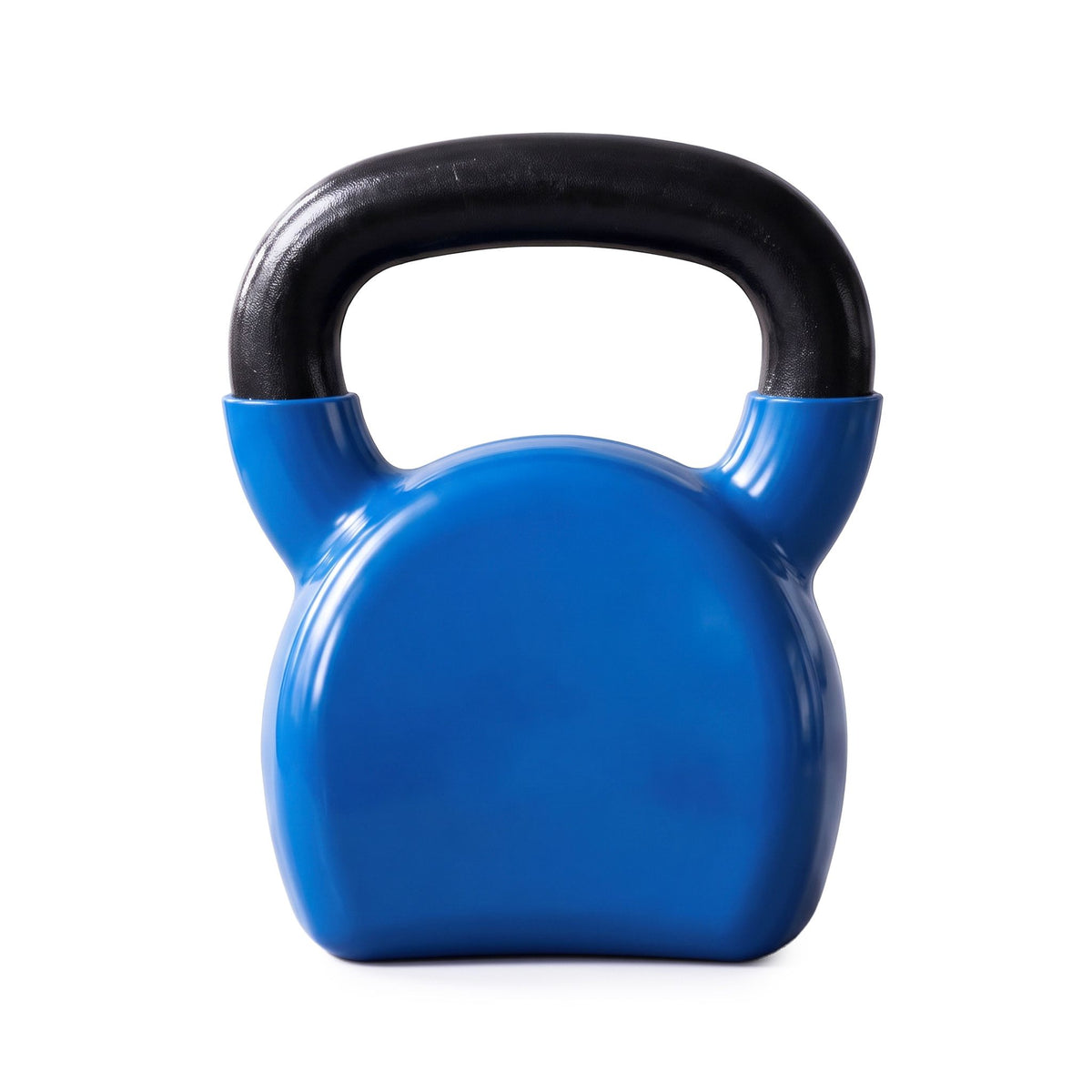 Everfit 16kg Kettlebell Cast Iron Neoprene Coated Flat Base Home Gym Blue
