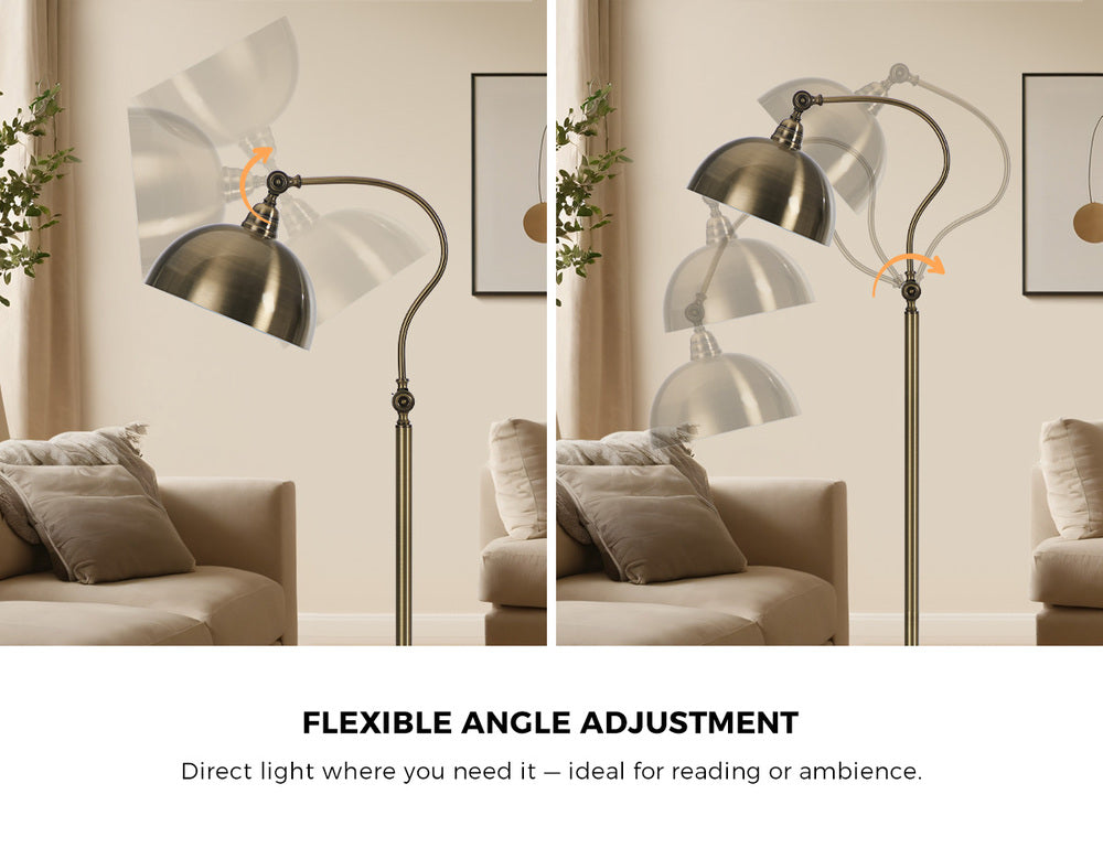 Floor Lamps Standing Lamp Metal Frame Bronze-finish