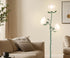 3-light Floor Lamps Metal Lamp Acrylic Shade