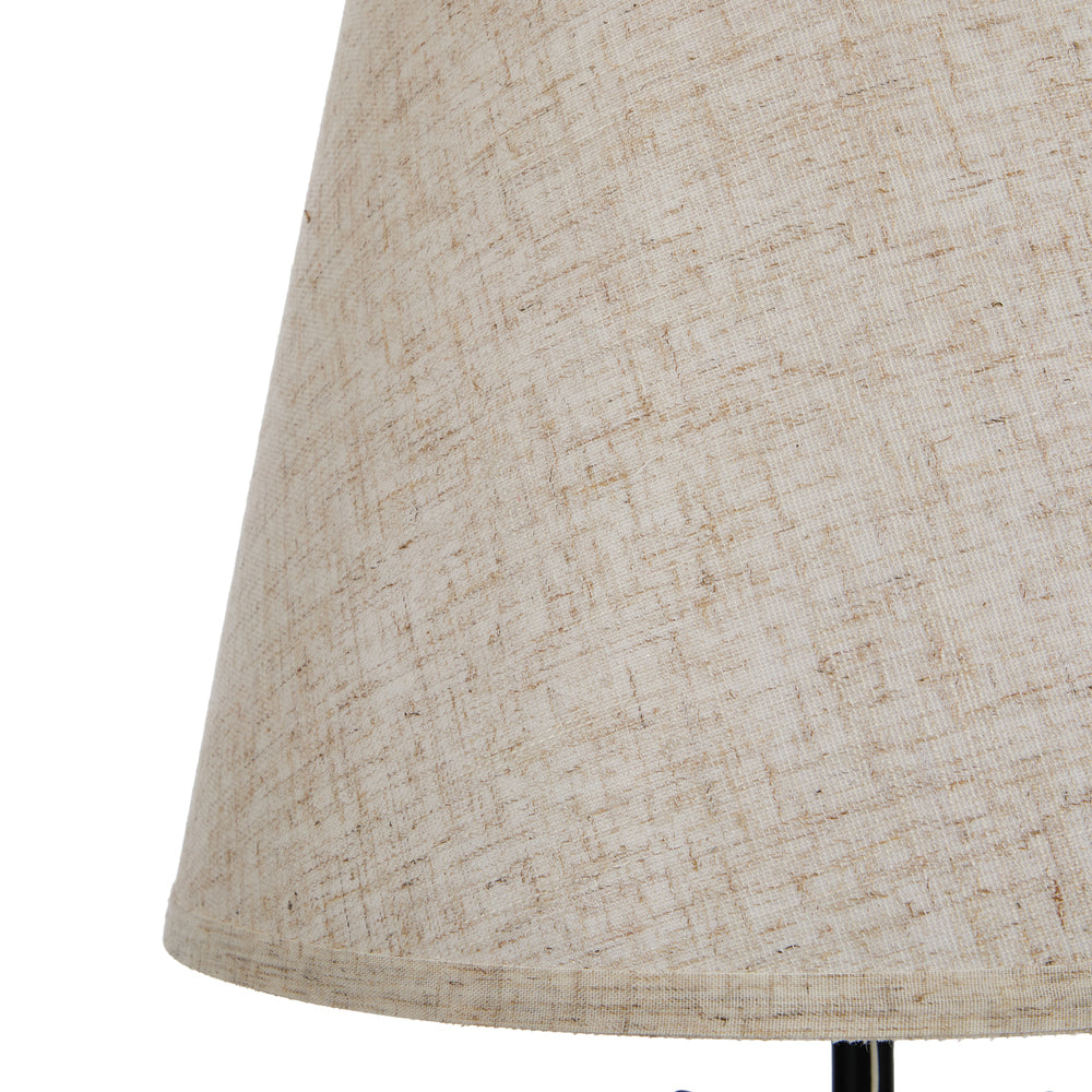 Floor Lamps Fabric Shade Standing Lamp with Display Shelf
