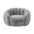 Oikiture 2x Bean Bag Floor Lounge Lazy Sofa Faux Rabbit Fleece Grey