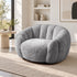 Oikiture 2x Bean Bag Floor Lounge Lazy Sofa Faux Rabbit Fleece Grey