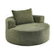 Oikiture Floor Chair Lounge Couch Lazy Sofa Corduroy Chaise Green