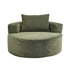 Oikiture Floor Chair Lounge Couch Lazy Sofa Corduroy Chaise Green