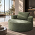 Oikiture Floor Chair Lounge Couch Lazy Sofa Corduroy Chaise Green