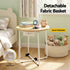 Artiss Floor Lounge & Round Coffee Table Side End Table with Charging Station Set