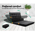 Artiss Sofa Bed Adjustable Floor Chair & TV Unit 120cm Entertainment Cabinet Set