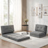 Artiss Single Sofa Bed and Side Table Set, Adjustable Recliner Narrow End Table