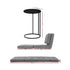 Artiss Single Sofa Bed and Side Table Set, Adjustable Recliner Narrow End Table