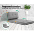Artiss Single Sofa Bed and Side Table Set, Adjustable Recliner Narrow End Table