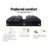Artiss Floor Lounge Sofa Bed & Coffee Table 2 Tier Marble Effect Side Table Set