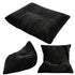 3-in-1 Bean Bag Chair for Living Room Convertible Floor Sofa Dark Grey