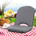 Foldable Sofa Chair – Adjustable Outdoor/Indoor Lounge Seat, Steel Frame, Grey