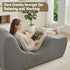 Chaise Lounge Chair Ergonomic S-Curve Floor Lounger Boneless Lounge Chairs Grey