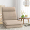 Floor Chair Sofa 1 Seater Linen Beige Adjustable Recliner