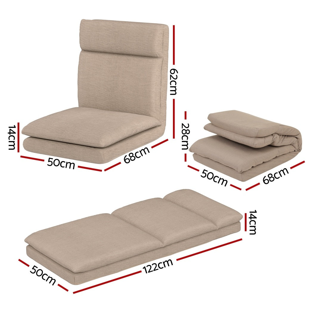 4XFloor Chair Sofa Linen Beige
