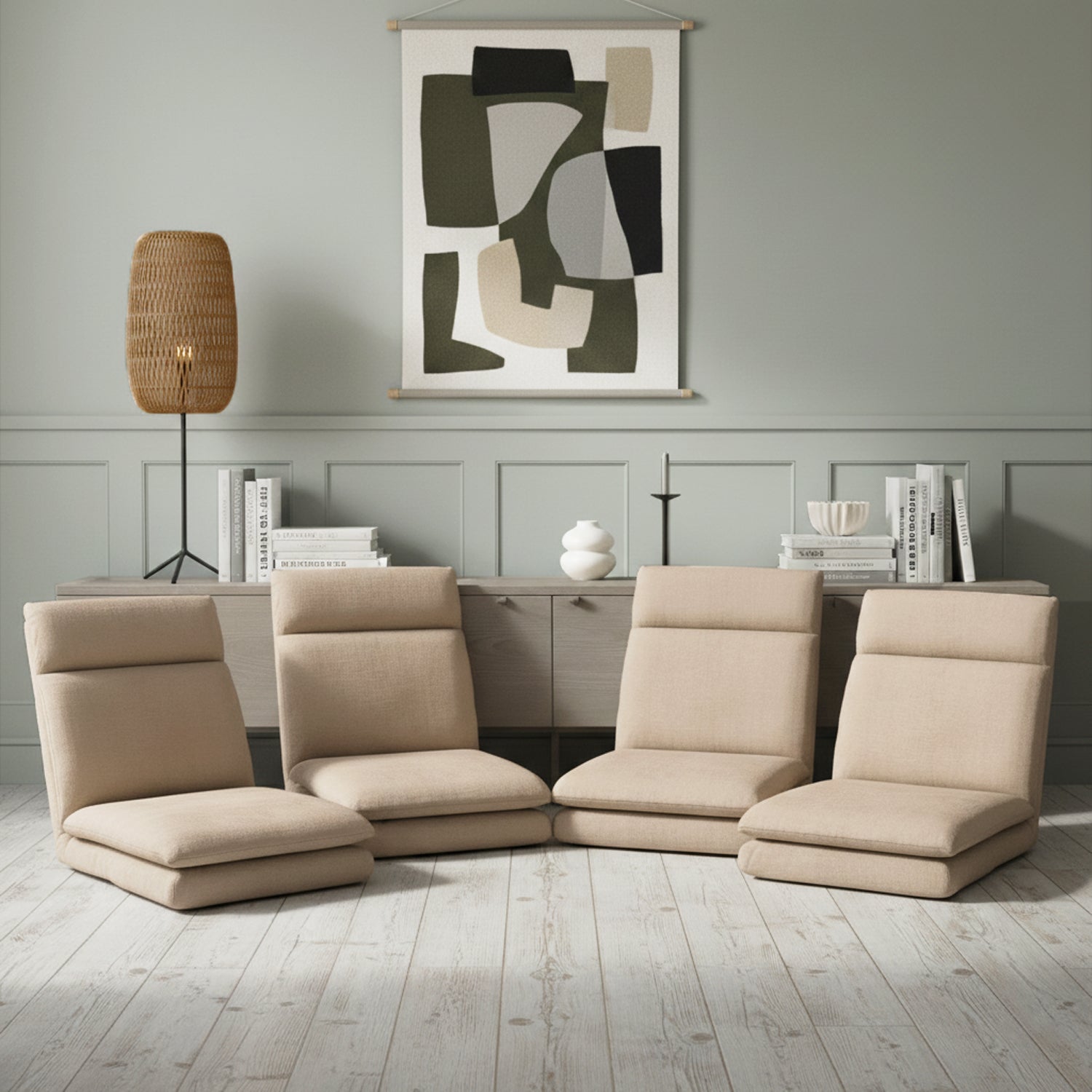 4XFloor Chair Sofa Linen Beige