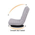 360° Swivel Floor Gaming & Lounge Chair with Foldable Design – Grey