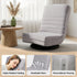 360° Swivel Floor Gaming & Lounge Chair with Foldable Design – Grey