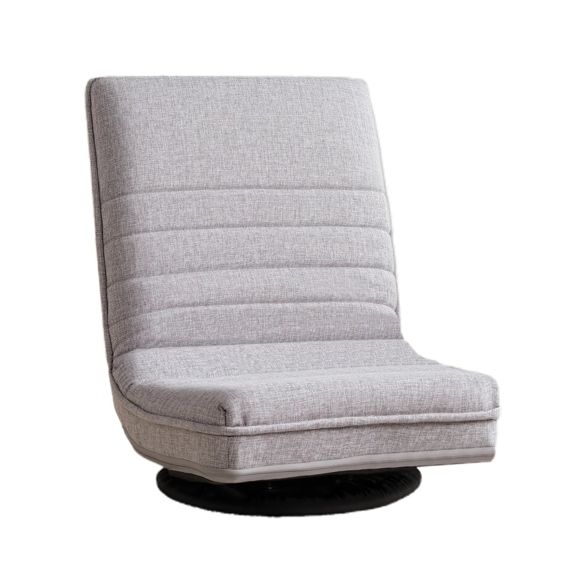 360° Swivel Floor Gaming & Lounge Chair with Foldable Design – Grey