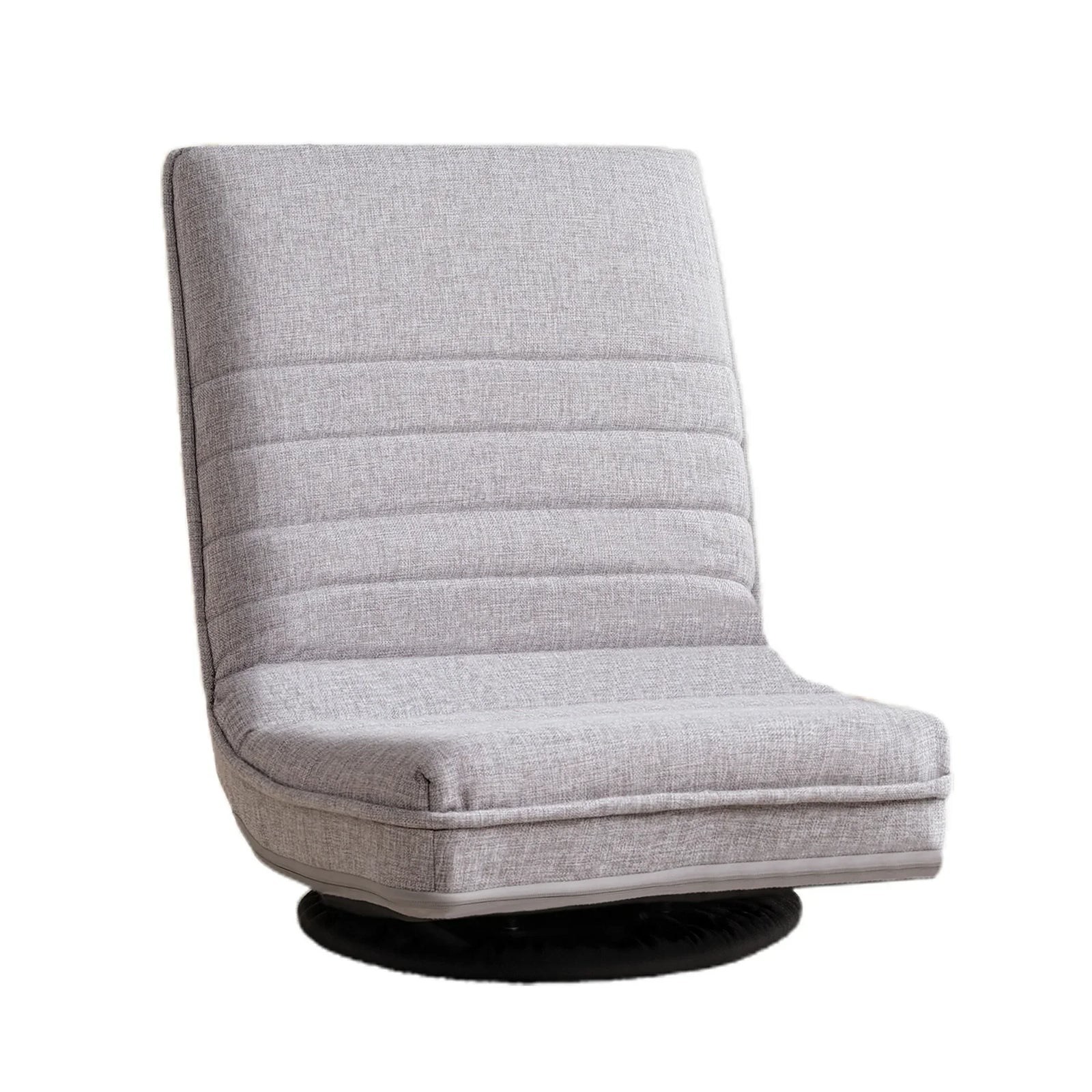 360° Swivel Floor Gaming & Lounge Chair with Foldable Design – Grey