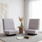 2 Swivel Floor Chair 360 Adjustable Foldable Lounge Seat Floor Sofa Chair Grey