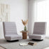 2 Swivel Floor Chair 360 Adjustable Foldable Lounge Seat Floor Sofa Chair Grey