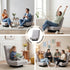 2 Swivel Floor Chair 360 Adjustable Foldable Lounge Seat Floor Sofa Chair Grey