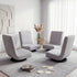 4PCS Swivel Floor Chair 360 Adjustable Foldable Lounge Seat Floor Sofa Chair Grey