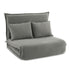 Floor Lounge Sofa Bed Foldable 2 Seater Grey