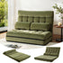 Artiss Lounge Sofa Bed 2 seater Green Fabric