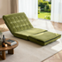 Artiss Lounge Sofa Bed 2 seater Green Fabric
