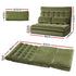 Lounge Sofa Bed 2 seater Green Fabric