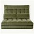 Lounge Sofa Bed 2 seater Green Fabric