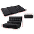 Lounge Sofa Bed 2-seater Charcoal Suede