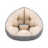 4 in 1 Foldable Floor Lounge Sofa Bed Chair Beige
