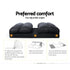 Floor Lounge Sofa Bed 2-seater Charcoal Suede