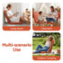 Artiss Floor Chair 5 Position Adjustable Orange Lazy Sofa for Living Room Bedroom
