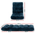 Floor Lounge Sofa Bed Flannel Fabric Navy