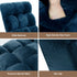 Floor Lounge Sofa Bed Flannel Fabric Navy