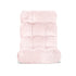 Floor Lounge Sofa Bed Flannel Fabric Pink