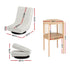 Artiss Floor Lounge Folding Swivel Sofa Chair and 2 Tier Round End Side Table Set