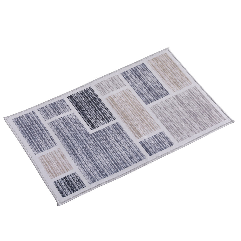 Floor Rug 50X80cm Doormat Soft Velvet Non-Slip Bath Mat Small Modern