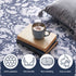 Artiss 120 cm Roung Rugs for Living Room Pad-Free Dense Dot Backing Stops Slipping & Robot Vacuum Friendly, Vintage Carpet for Reading Nook Dining Area, 100% Polyester Washable