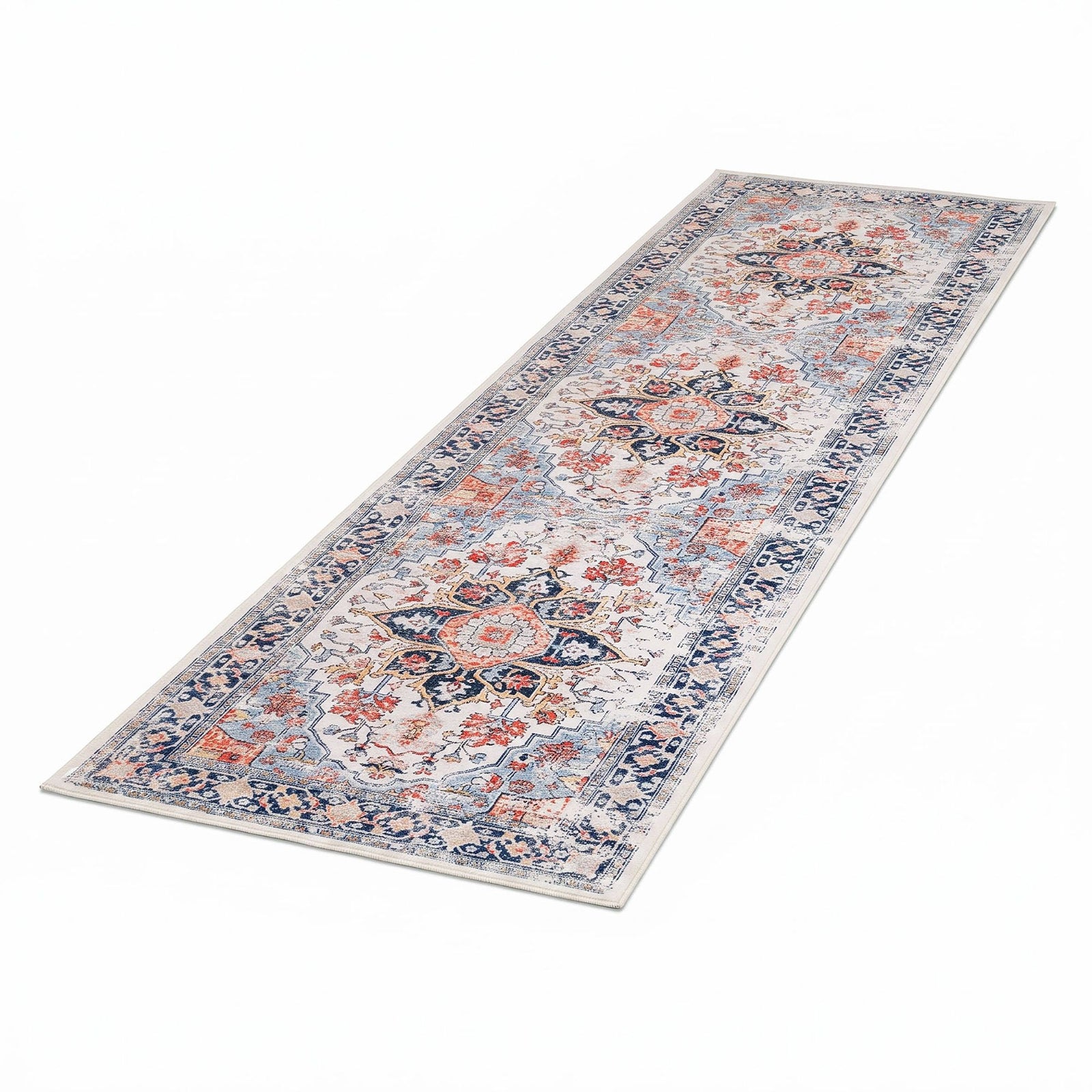 80 x 300 cm Runner Rugs For Living Room No Heavy Rubber Crease-Free Foldable Design For Kitchen Entryway And Bedroom 100% Polyester Water-repellent Resistant Non-Shedding