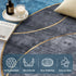 Washable Floor Rug 200X290cm Large Geometric Area Rug Modern Floor Carpet