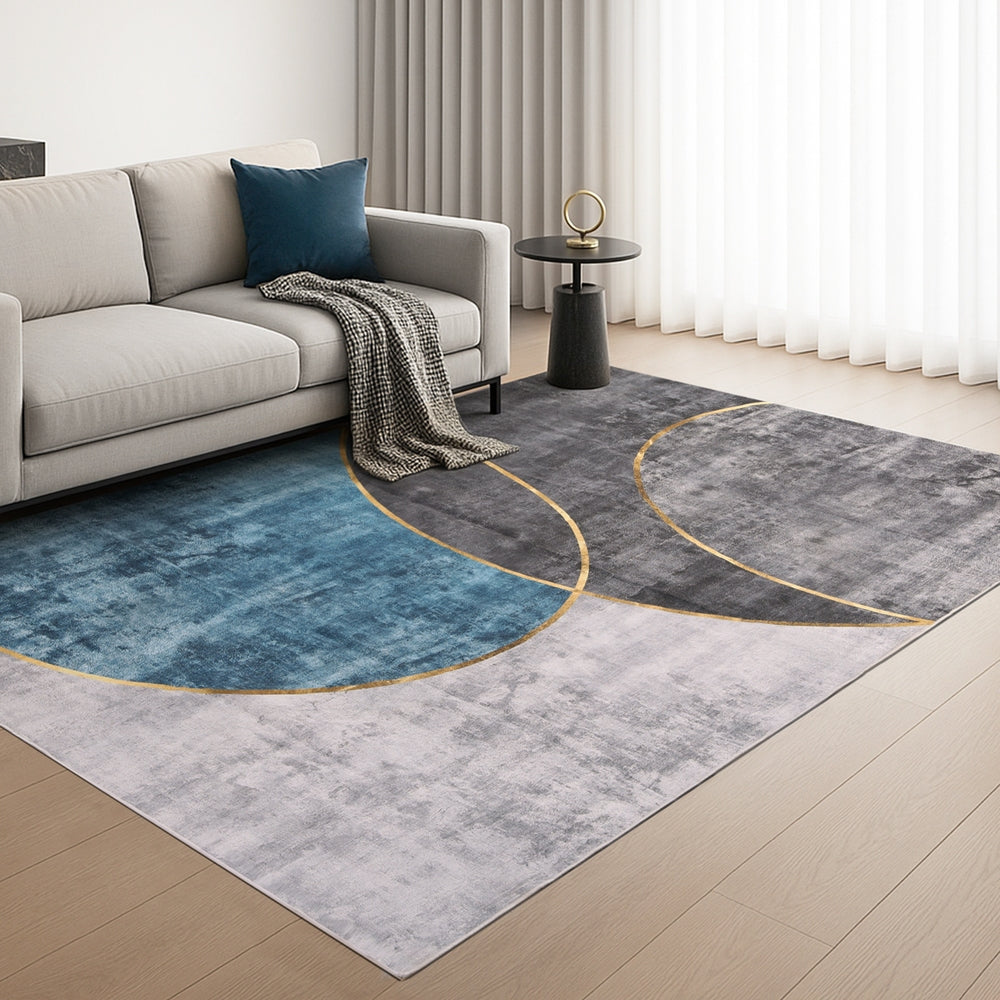 Washable Floor Rug 200X290cm Large Geometric Area Rug Modern Floor Carpet