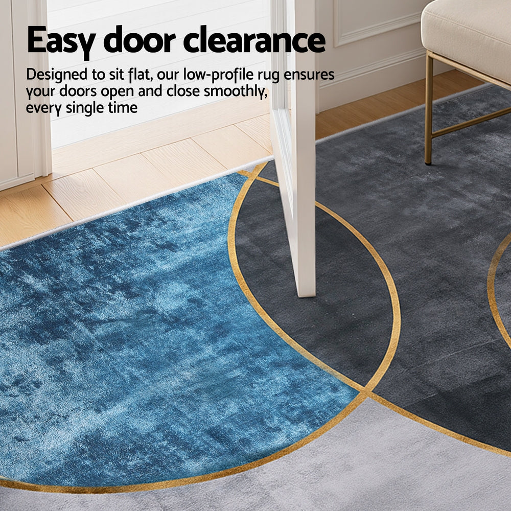 Washable Floor Rug 240X340cm Large Geometric Area Rug Modern Floor Carpet